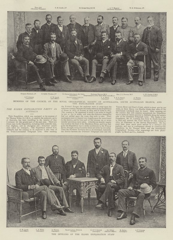 The Elder Exploration Party i Australien af English Photographer