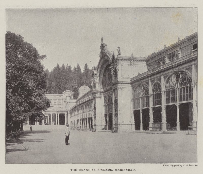 Den store søjlegang, Marienbad af English Photographer