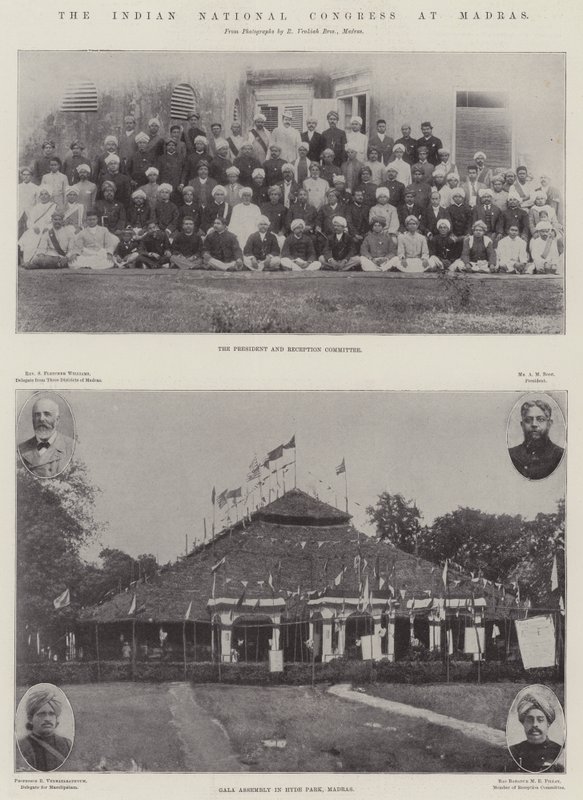 Den indiske nationalkongres i Madras af English Photographer
