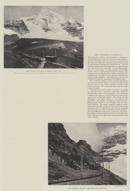 Jungfrau jernbanen af English Photographer