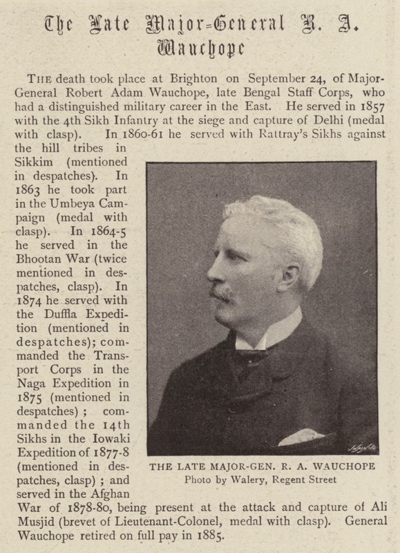Den afdøde generalmajor R A Wauchope af English Photographer
