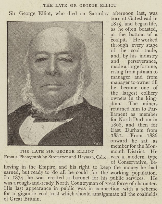 Den afdøde Sir George Elliot af English Photographer