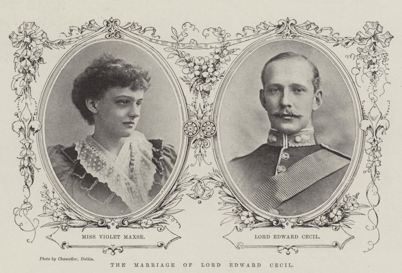 Lord Edward Cecils ægteskab af English Photographer