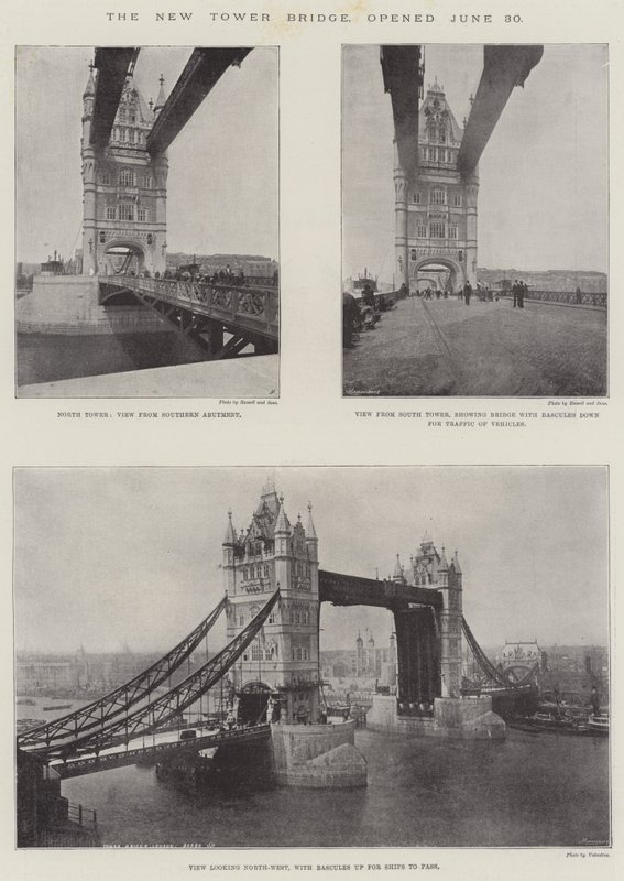 The New Tower Bridge, åbnede 30. juni af English Photographer