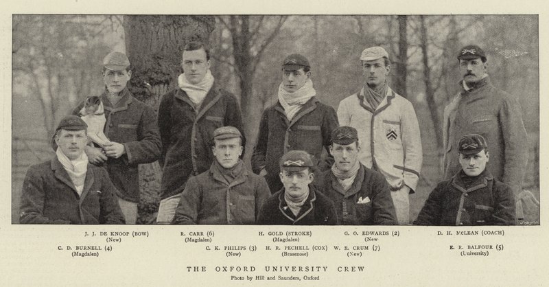 Oxford University Crew af English Photographer