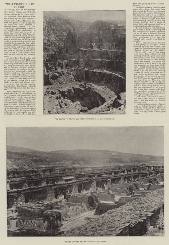 Penrhyn Slate Quarry af English Photographer