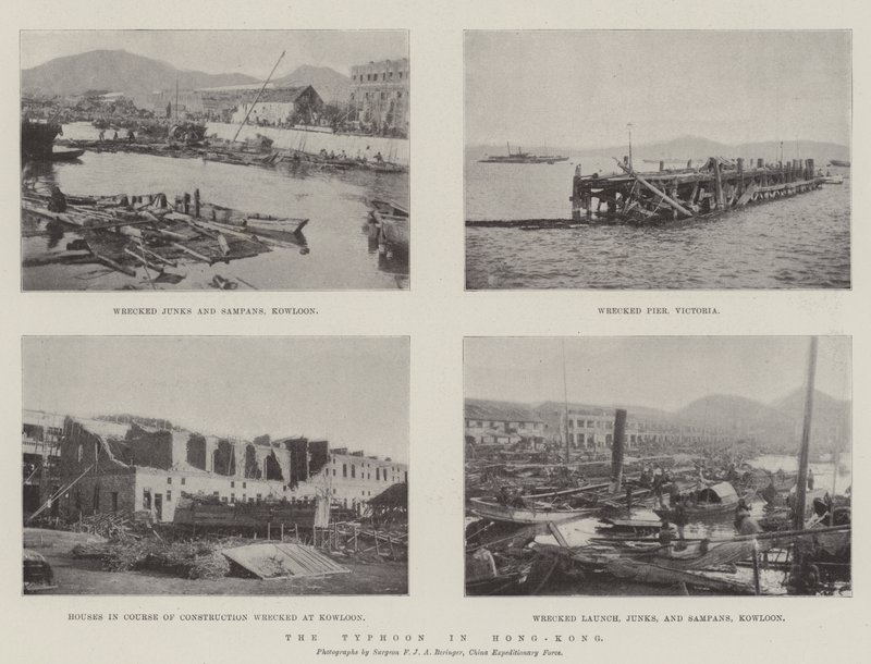 Tyfonen i Hong-Kong af English Photographer