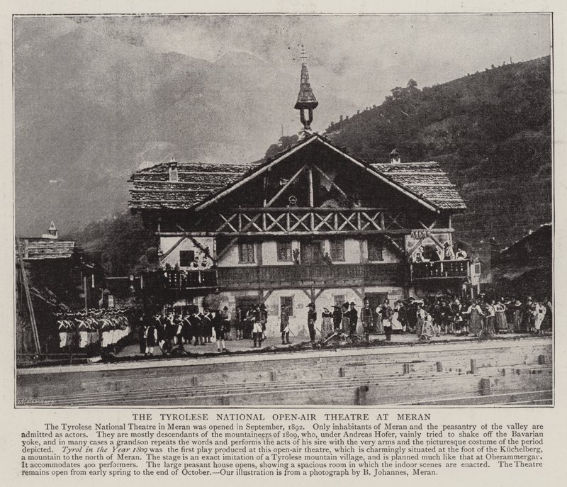 Det tyrolske nationale friluftsteater i Meran af English Photographer