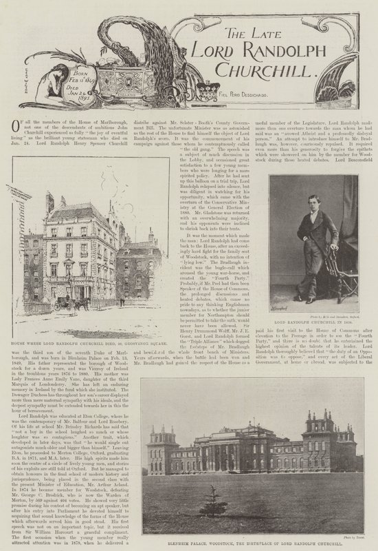 Den afdøde Lord Randolph Churchill af English Photographer