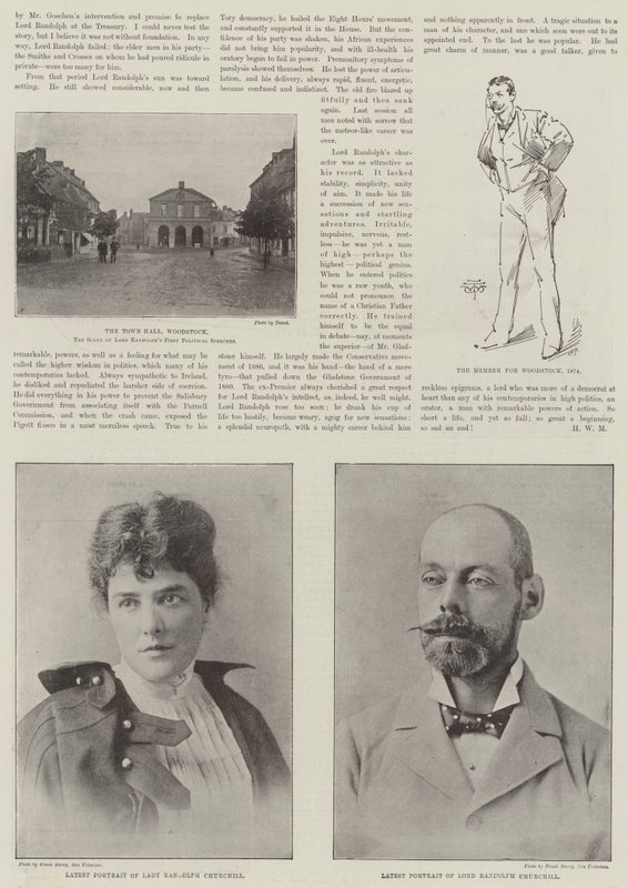 Den afdøde Lord Randolph Churchill af English Photographer