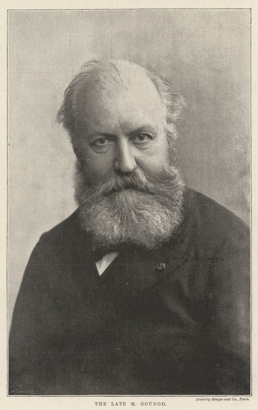 Afdøde M Gounod af English Photographer