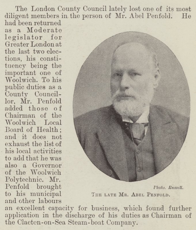 Afdøde hr. Abel Penfold af English Photographer
