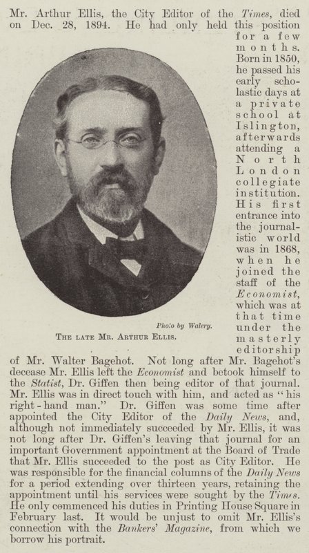 Afdøde hr. Arthur Ellis af English Photographer