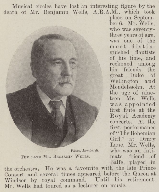 Afdøde hr. Benjamin Wells af English Photographer
