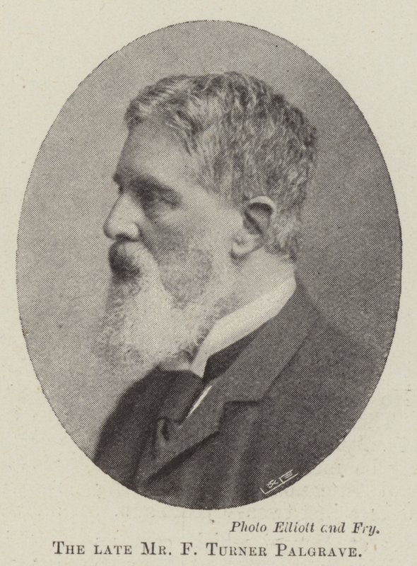 Afdøde hr. F Turner Palgrave af English Photographer
