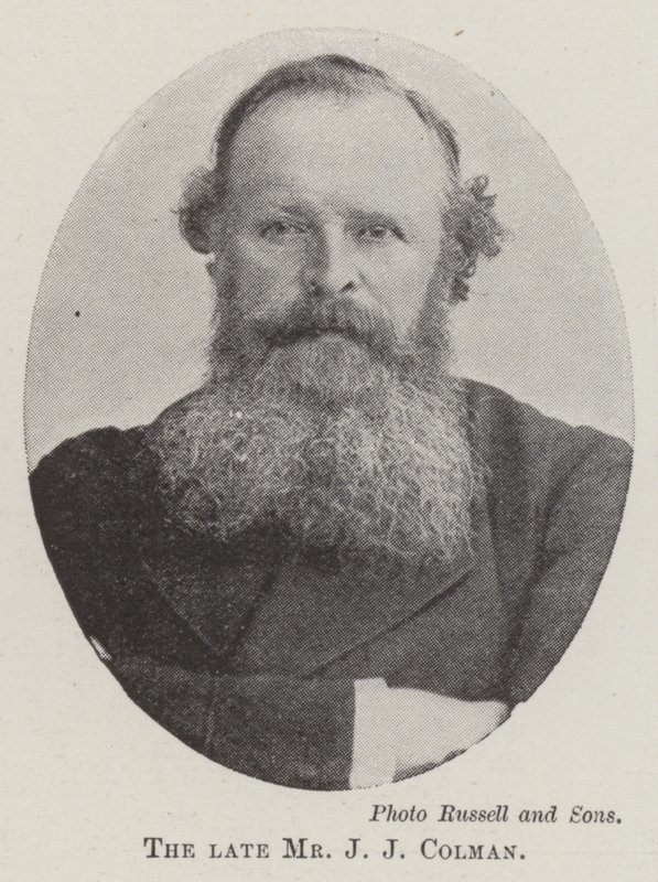 Afdøde hr. J. Colman af English Photographer