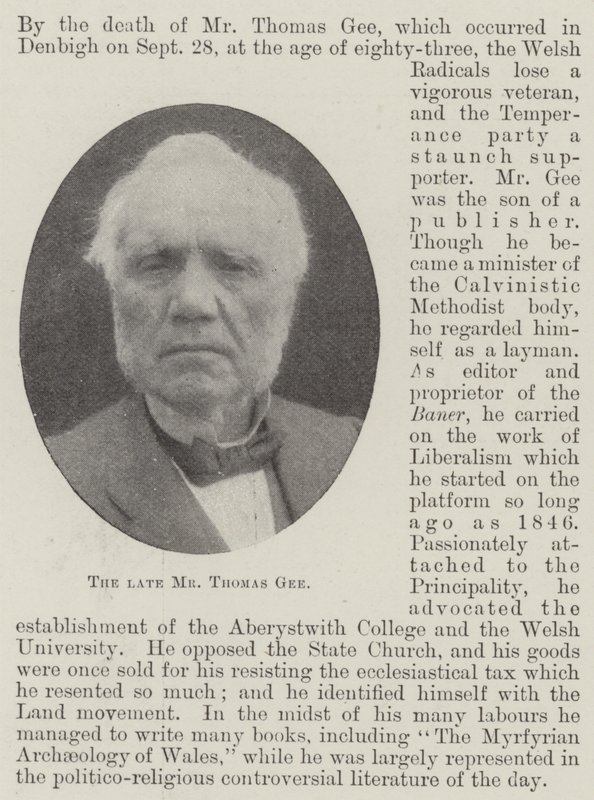 Afdøde hr. Thomas Gee af English Photographer