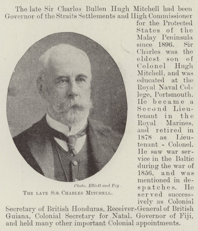 Den afdøde Sir Charles Mitchell af English Photographer