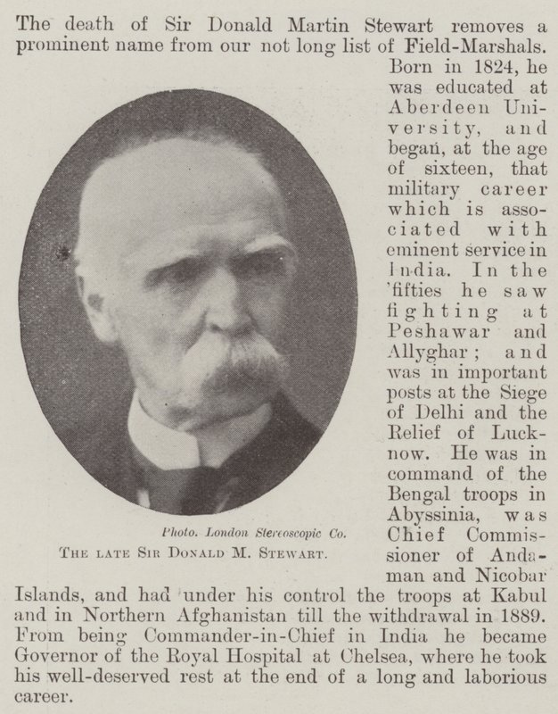 Den afdøde Sir Donald M Stewart af English Photographer