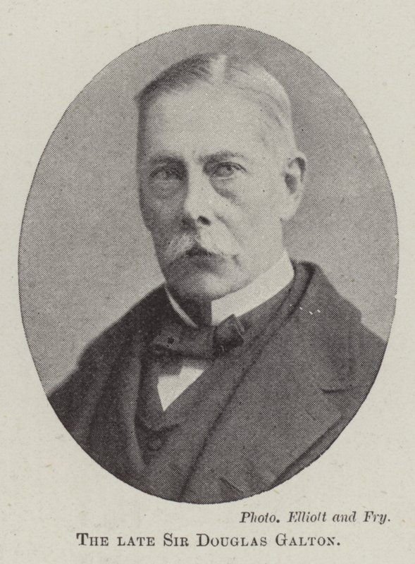 Den afdøde Sir Douglas Galton af English Photographer