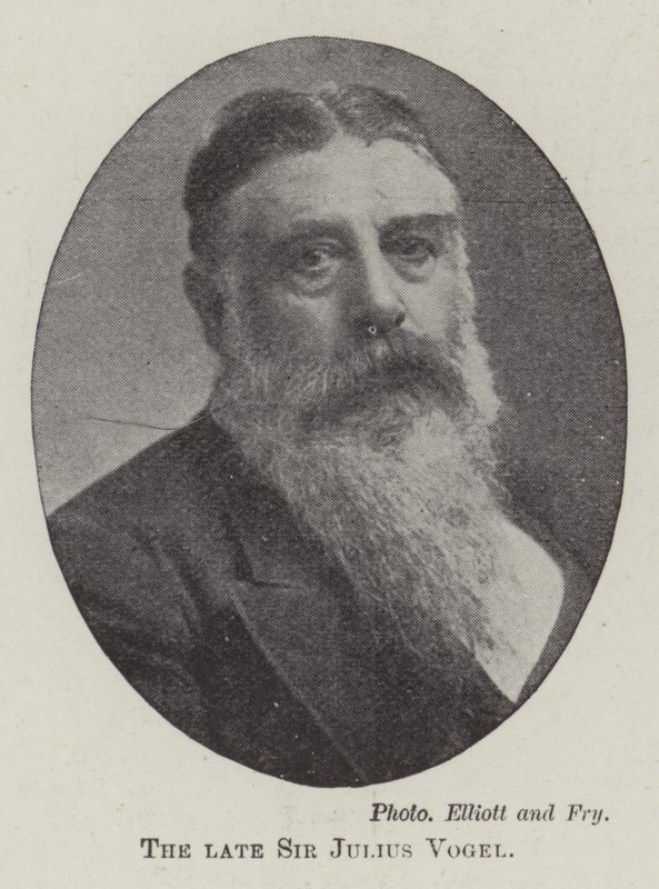 Afdøde Sir Julius Vogel af English Photographer