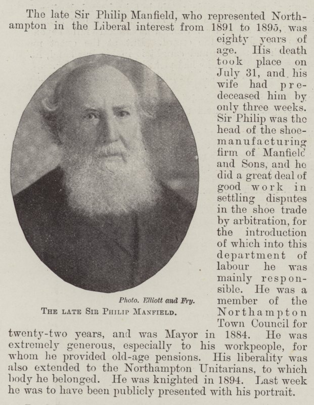 Afdøde Sir Philip Manfield af English Photographer