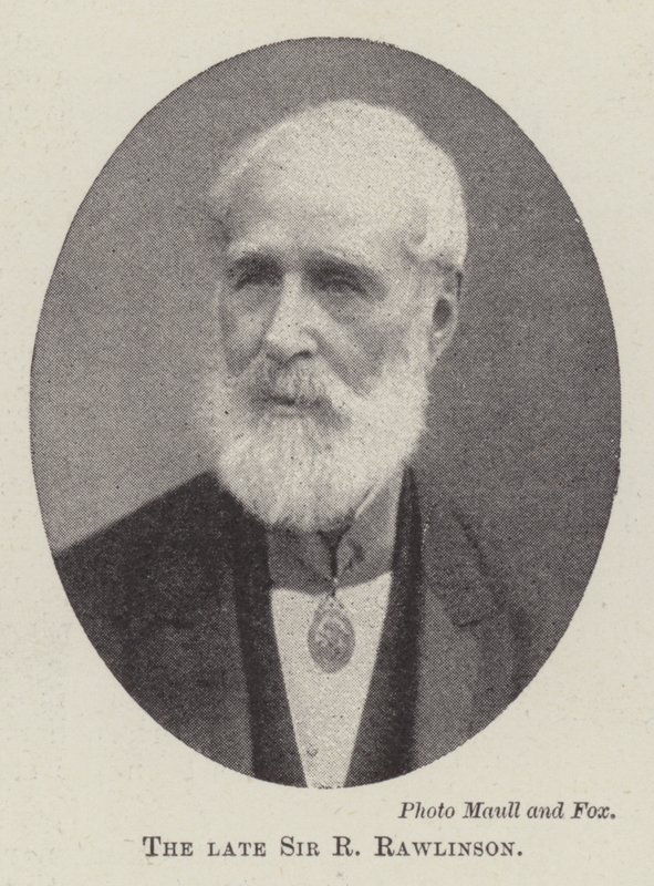 Afdøde Sir R Rawlinson af English Photographer
