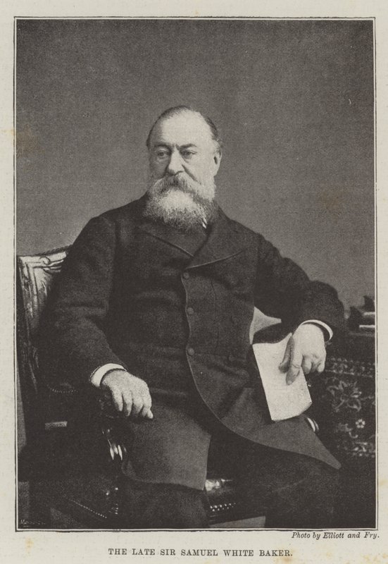 Den afdøde Sir Samuel White Baker af English Photographer