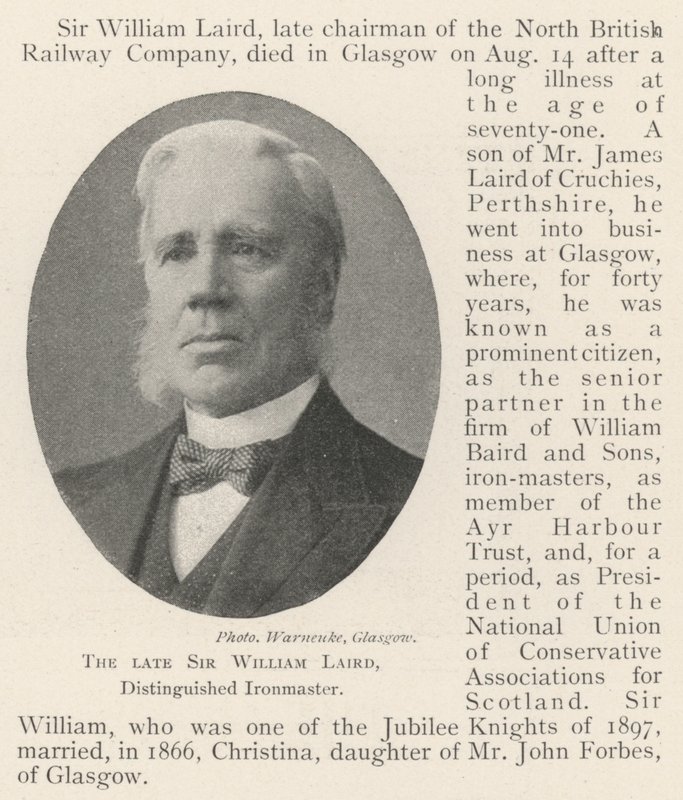 Den afdøde Sir William Laird, Distinguished Ironmaster af English Photographer