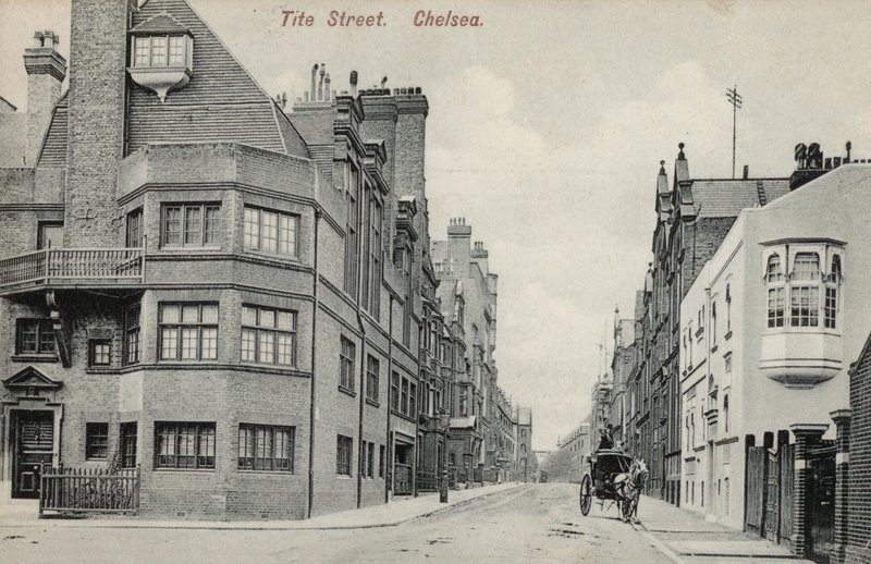 Tite Street, Chelsea, London (s/h-billede) af English Photographer