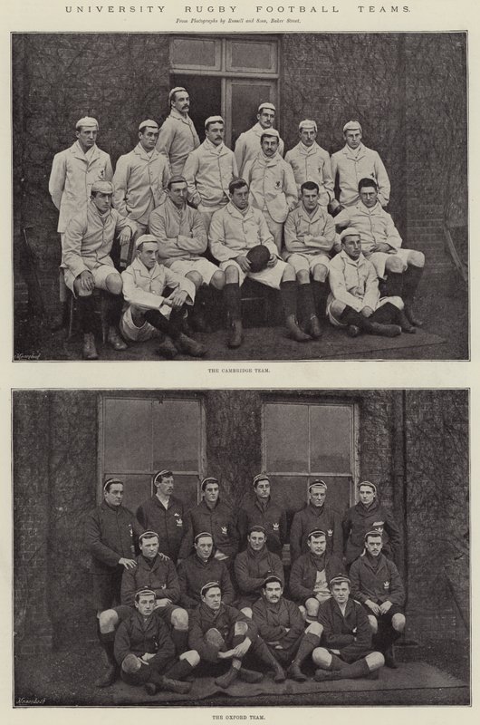 University Rugby fodboldhold af English Photographer