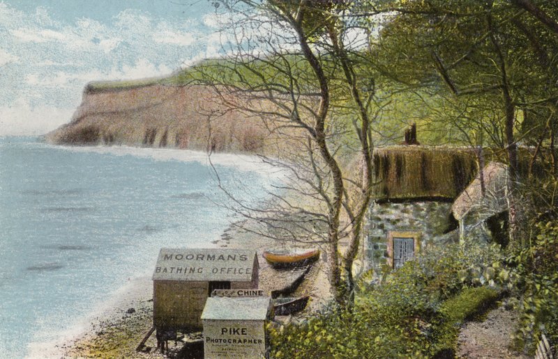 Udsigt over foden af Shanklin Chine af English Photographer