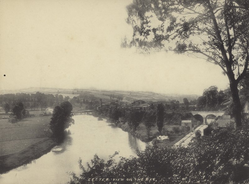 Udsigt over floden Exe, Exeter, Devon af English Photographer