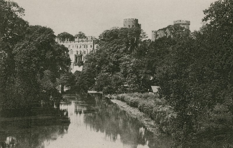 Warwick Castle, fra Avon af English Photographer