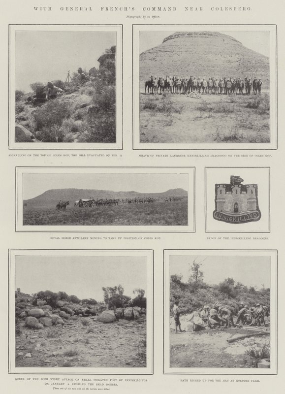 Med General Frenchs Command nær Colesberg af English Photographer