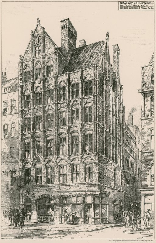 46-47 Cheapside; Ernest George & Peto, arkitekter af English School