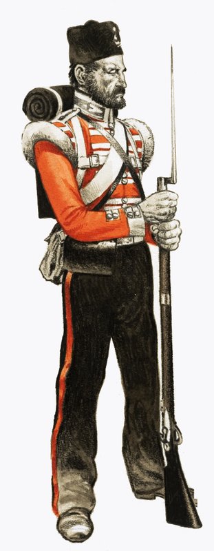 89. Fod menig 1854 Grenader af English School