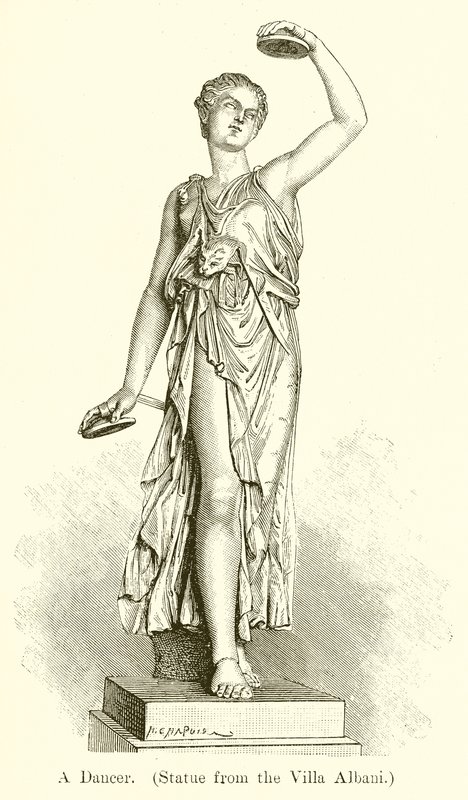 En danser. (Statue fra Villa Albani) af English School