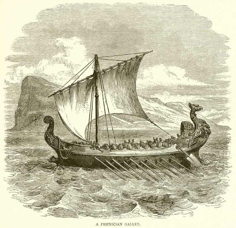 En fønikisk Galley af English School