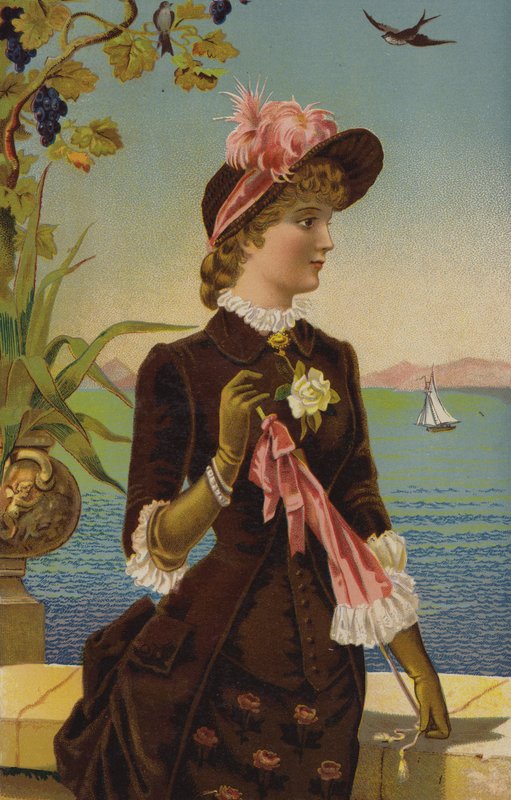 A Reverie (chromolitho) af English School