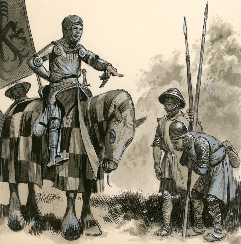 En ridder i feudal tid af English School