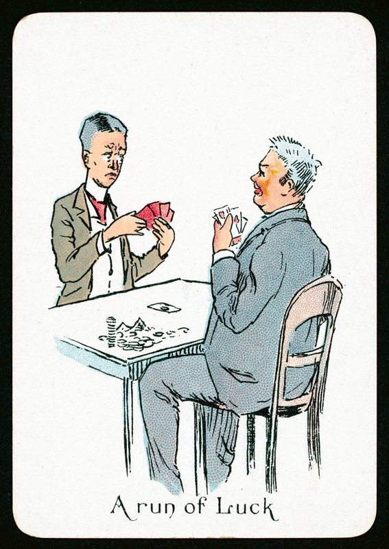 A run of Luck (farve litho) af English School