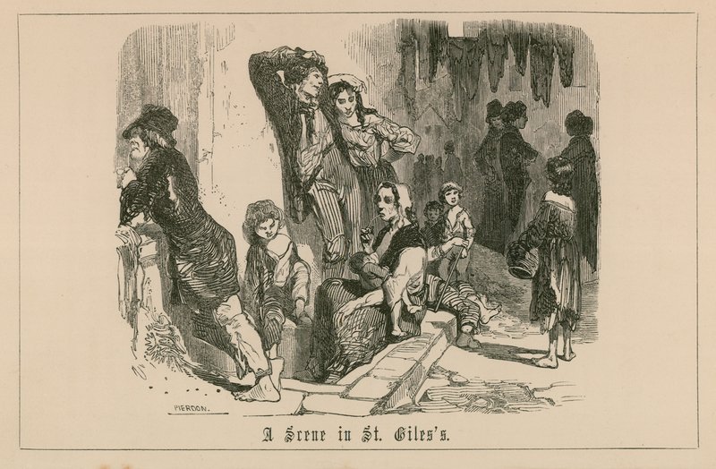 En scene i St Giles af English School