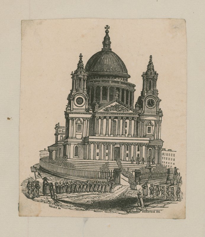 Udsigt over St Pauls Cathedral af English School