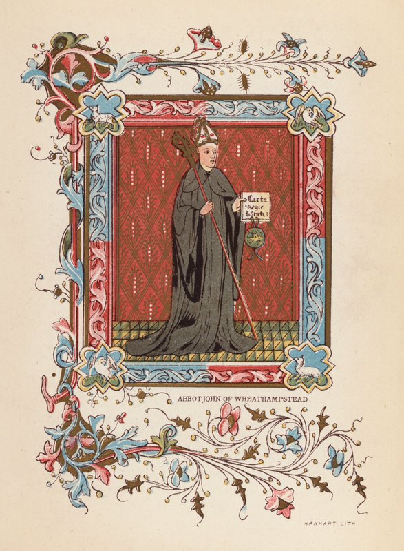 Abbed John af Wheathampstead (farvelitografi) af English School