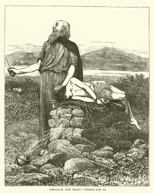 Abraham og Isak, Første Mosebog, xxii af English School
