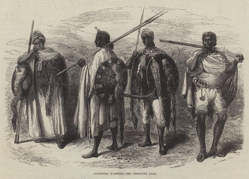Abyssinian Warriors (gravering) af English School