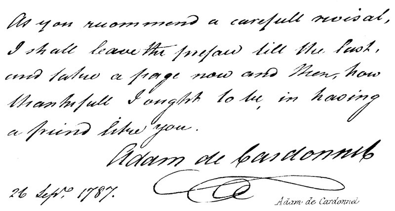 Adam de Cardonnel af English School