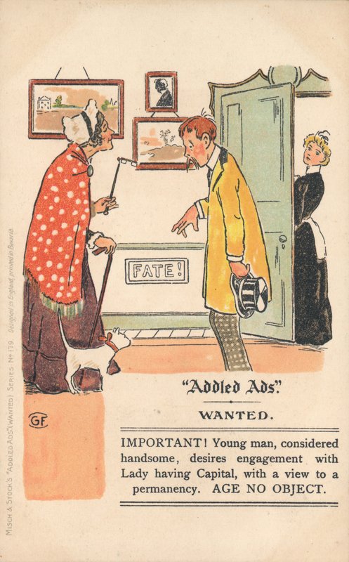 Addled Ads postkort af English School