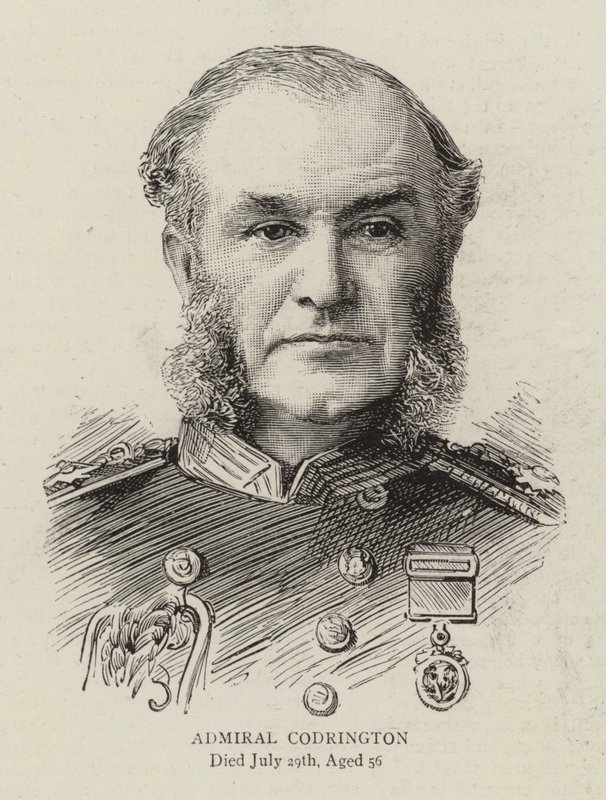 Admiral Codrington (gravering) af English School